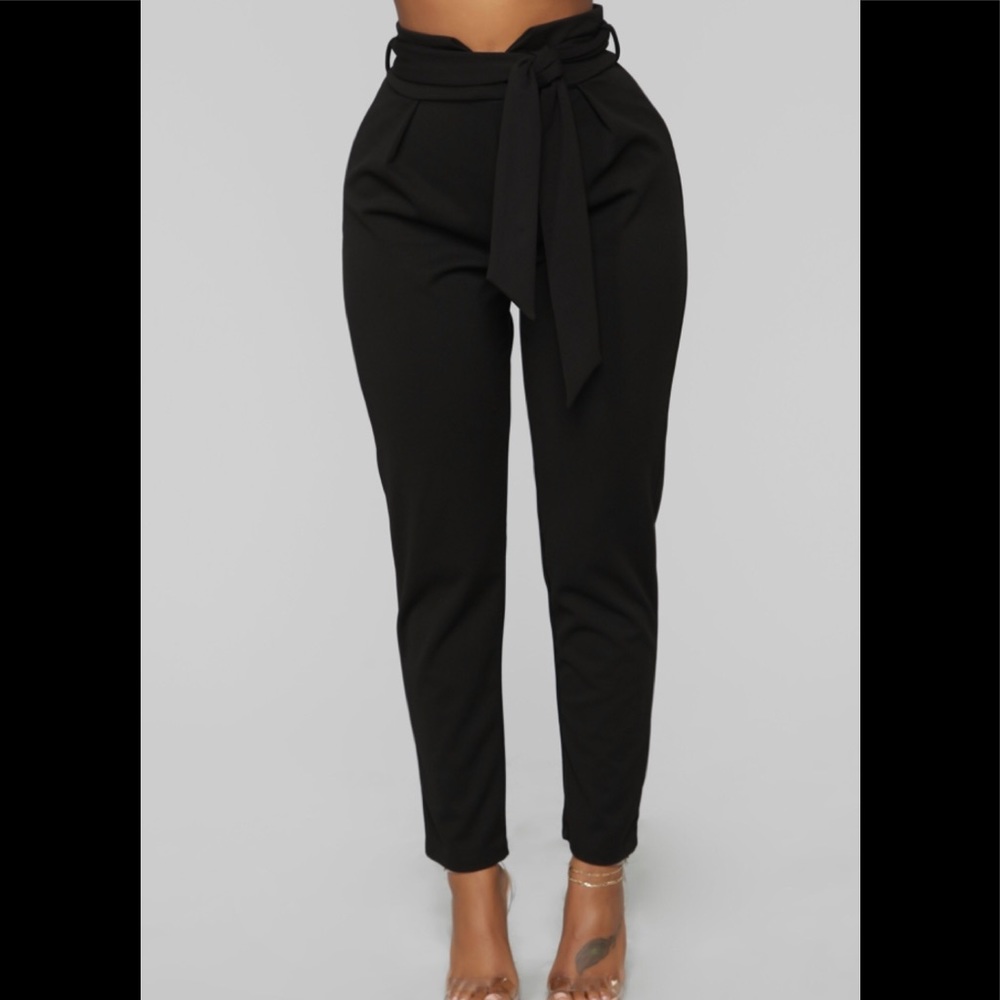 Fashion nova Knot Your Girl Knit Crepe Pants